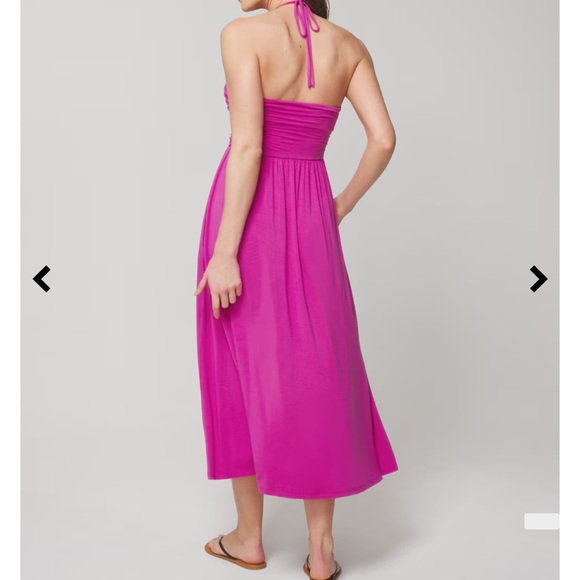 NEW Soma Soft Halter tie midi bra dress Multicolor Paisley Halter Dress size M - Picture 2 of 11